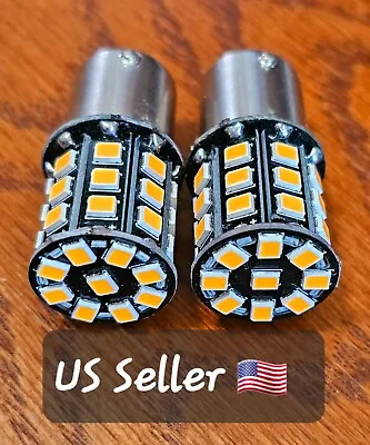 Buy 2 Super Bright Amber LED Turn Signal Bulbs John Deere Bulb 57M10180 12v 21w: USA • 9.44$