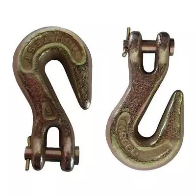 Buy 110 Flatbed Truck Trailer G43 Transport Tow Chain 5/16  Clevis Grab Hooks • 315.99$