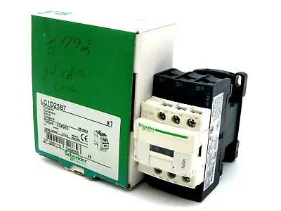 Buy New Schneider Electric Lc1d25b7 Contactor 24v 50/60hz • 60$