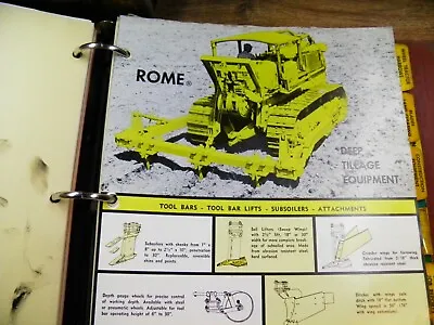 Buy Rome Disc Plowing Harrows Catalog Flyers Early 1960's • 189.99$