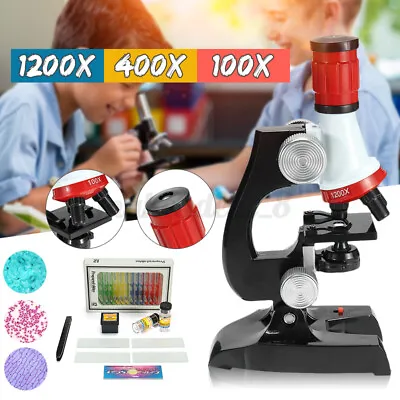 Buy 23pc 100X-1200X Starter Compound Microscope Science Kit For Kids Stud • 20.85$