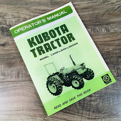 Buy Kubota L305 L305Dt L345 L345Dt L355Ss Tractor Operators Owners Manual 4Wd 2Wd • 23.97$