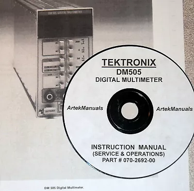 Buy Tektronix Operating & Service Manual For The DM505 Digital Multimeter • 7.50$