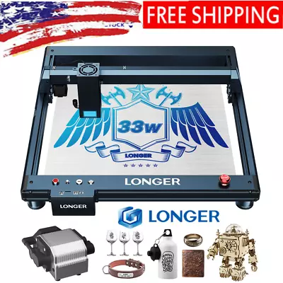 Buy LONGER Laser B1 30W Laser Engraver With Air-Assist Engraving Machine 450x440mm • 995.99$