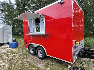 Buy New 2023 8.5' X 12' Ice Cream And Shaved Ice And 5 Well Steam Table Food Trailer • 1$