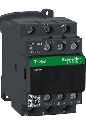 Buy Schneider Electric  LC1D09G7 IEC Contactor, TeSys Deca, Nonreversing, 9A, NEW • 25.89$
