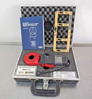 Buy AEMC Instruments Model 3710 ~ Clamp-on Ground Resistance Tester, Manual & Case • 189.99$