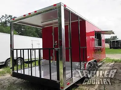 Buy New 2024 8.5x20 8.5 X 20 V-nosed Enclosed Concession Food Vending Bbq Trailer • 23,695$