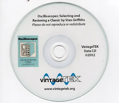 Buy Oscilloscopes: Selecting And Restoring A Classic CD Stan Griffiths - Tektronix • 20$