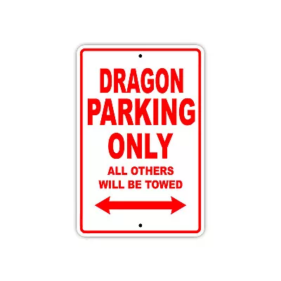 Buy Dragon Parking Only Boat Ship Wall Art Notice Decor Novelty Aluminum Metal Sign • 11.99$
