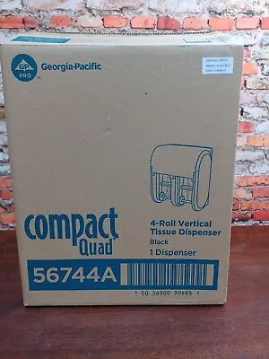 Buy  Georgia Pacific Compact Quad 4 Rolls Vertical Tissue Dispenser #56744A Open Box • 25.05$