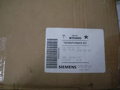 Buy Siemens MT0500G 500va Transformer 208/230/460 X 115 3 Available • 125$