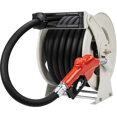 Buy Fuel Hose Reel 1  X 50' Retractable Diesel Hose Reel W/ Automatic Refueling Gun • 356.99$