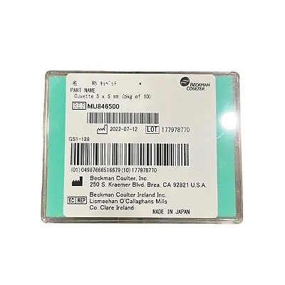 Buy NEW Beckman Coulter AU480 Cuvettes, P/N MU846500 (Pk Of 10) (Olympus) • 749.76$