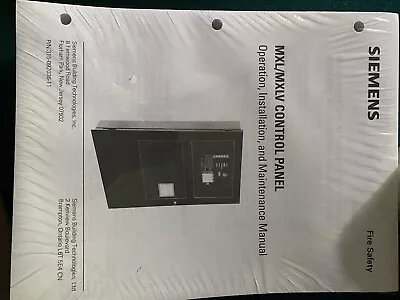 Buy MXL/MXLV Operation, Installation, And Maintenance Manual Factory Sealed • 50$