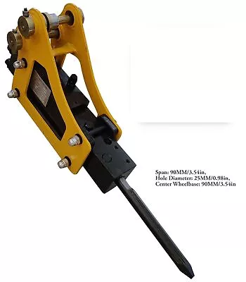 Buy TYPHON Excavator Mini Hydraulic Breaker Hammer Drilling Tool With 2 New Chisels • 1,459$