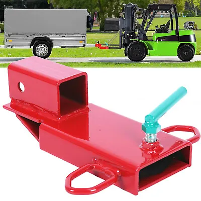 Buy 2  Clamp On Forklift Hitch Receiver Pallet Fork Trailer Towing Adapter • 32$