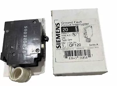 Buy Siemens QF120, 20 Amp 1 Pole 120V Circuit Breaker • 42$