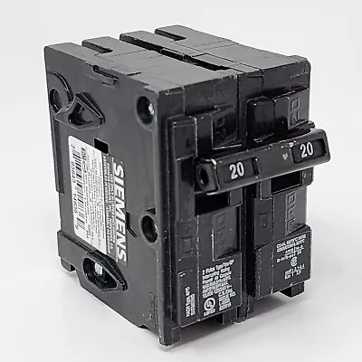 Buy Siemens Q220 20A 120/240V 2 Pole Type QP Circuit Breaker • 12.99$