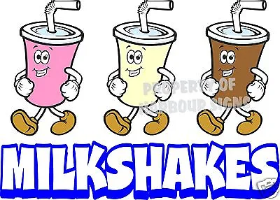 Buy Milkshakes  Vinyl Decal 14   Restaurant Ice Cream Concession Food Truck Catering • 15.99$