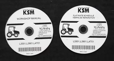Buy Genuine Kubota L3301 L3901 L4701 Tractor Service Repair Manual Set On Cd • 134.21$