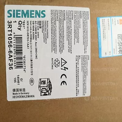 Buy 1PCS New In Box Siemens Contactor 3RT1056-6AF36 ( 3RT10566AF36 ) Fast Ship • 354.61$