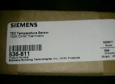 Buy Siemens Tec Temperature Sensor 536-811 Nib • 20$
