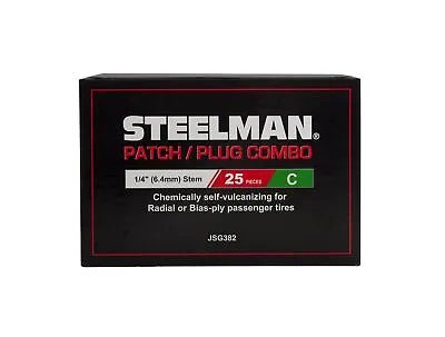 Buy Steelman 1/4-Inch Tire Repair Patch/Plug Combo For 1-Piece Repair Of Tubeless... • 39.99$