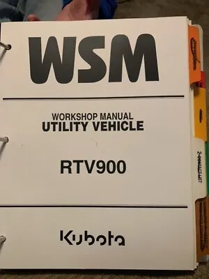 Buy Kubota Rtv 900 Utility Vehicle Workshop Manual • 79.99$