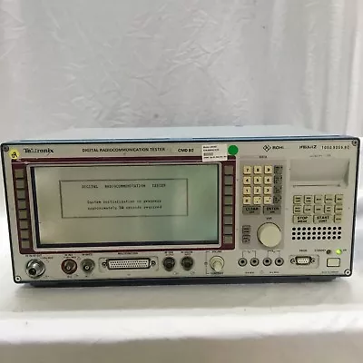 Buy TEKTRONIX Rohde & Schwarz CMD80: Digital Radiocommunication Tester (w/opt) (010) • 1,000$