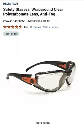 Buy Delta Plus Safety Glasses, GG-40C-AF • 7$