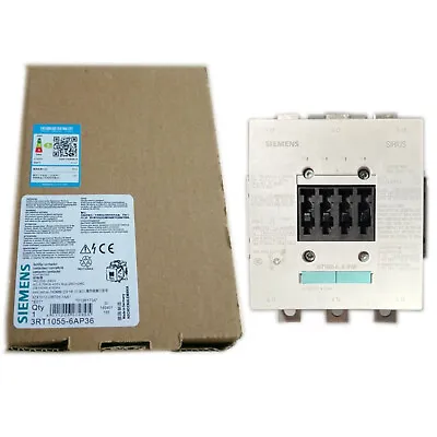 Buy New Siemens Contactor 3RT1055-6AF36 Sirius 3RT 3 Pole Contactor • 516.99$