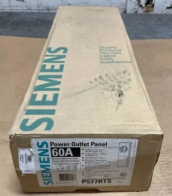 Buy NEW Siemens P577RTS Power Outlet Panel 60A RV Site Supply Service Outlet • 575$