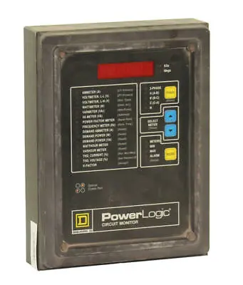 Buy Square D CM-2350 Power Logic Circuit Monitor With IOM-44 Module Class: 3020 • 120$