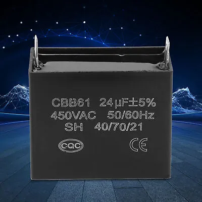 Buy CBB61 Starting Capacitor Generator 450V AC 24uF 50/60Hz For 400/350/300/250VAC • 10.57$