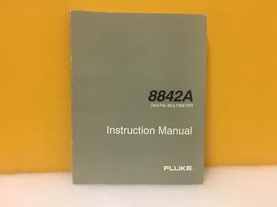 Buy Fluke 879309 8842A Digital Multimeter Instruction Manual • 39.99$