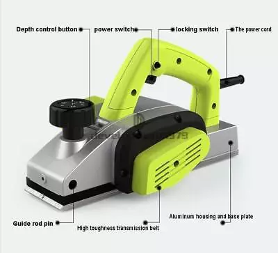 Buy Powerful Hand Hero Wood Planner Woodworking Power Tools 220V 1000W #WD10 • 127.30$