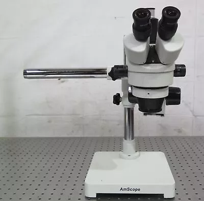Buy R192804 AmScope Trinocular Zoom Microscope W/ Boom Stand • 300$