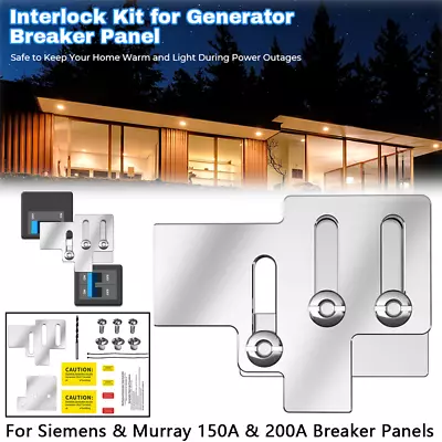 Buy For Siemens Murray 150A 200 Amp Breaker Panels Generator Interlock Kit Billet • 31.49$