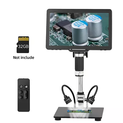 Buy 10.1  IPS LCD Screen Max Digital Microscope 1200x HDMI Soldering Microscope • 172.88$