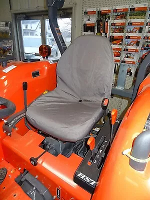 Buy 2008 And Up Kubota Seat Covers For Tractor MX4800,MX5000,MX5200 In Gray Twill. • 26.20$