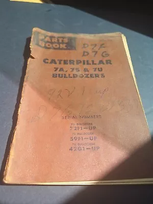 Buy CAT Caterpillar 7A 7S 7U BULLDOZER PARTS BOOK Form UEO35033 Model F1 & More • 14$