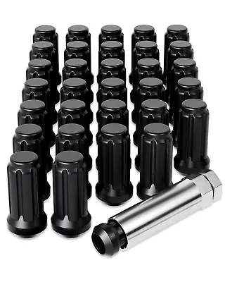 Buy OMT 9/16-18 Wheel Lug Nuts 32 Pack, Black 9/16 X 18 Trim Lug Nuts 2 Inches Tall • 49.55$