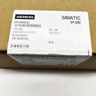 Buy New Siemens 6ES7216-2BD23-0XB0 SIMATIC S7-200 CPU 226 6ES7 216-2BD23-0XB0 • 168.59$