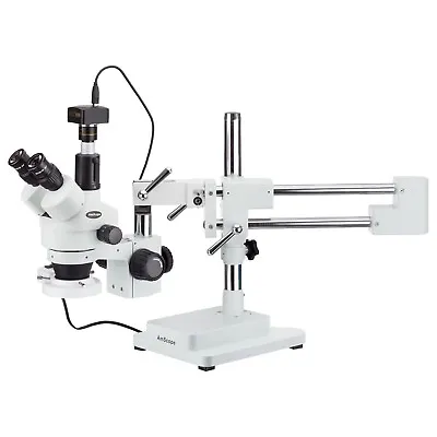 Buy AmScope 3.5X-90X Inspection Zoom Stereo Microscope  With 5MP USB Camera • 819.99$