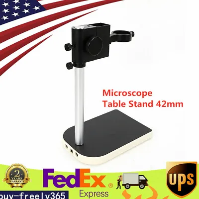 Buy Industry Large Stereo Arm Microscope Camera With Table Pillar Stand 42 Mm Ring • 19$
