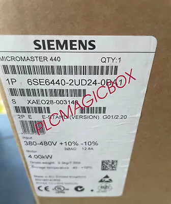 Buy New SIEMENS 6SE6440-2UD24-0BA1 MICROMASTER 440  Expedited Shipping • 512.66$