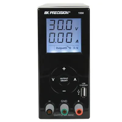 Buy BK PRECISION 1550 1-36V, Switching DC Bench Power Supply With USB Charger Output • 256.38$