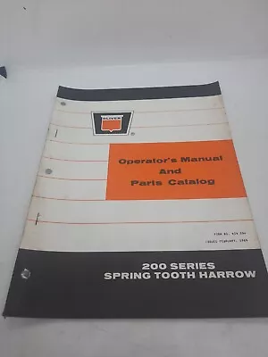 Buy Original OLIVER 200 Series Spring Tooth Harrow ~ Operator's & Parts Manual  • 9.95$