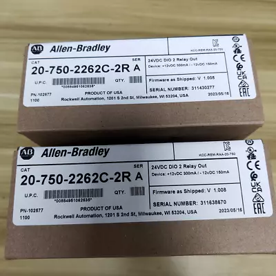 Buy New Allen-Bradley 20-750-2262C-2R SER A PowerFlex 750 24V DC IO Option Module • 215.62$